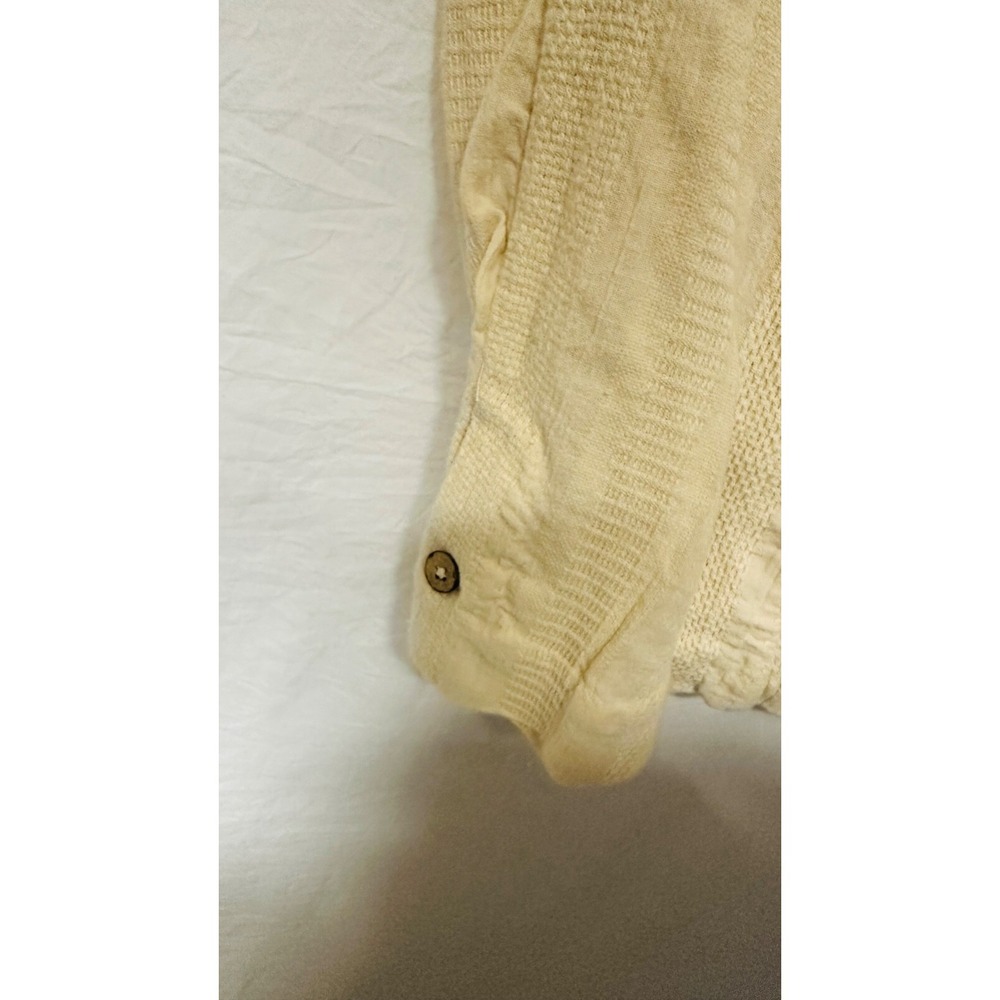 Free People Linen Blend Blazer Beige Cream Size XS Double Pockets Single Button - Picture 4 of 7